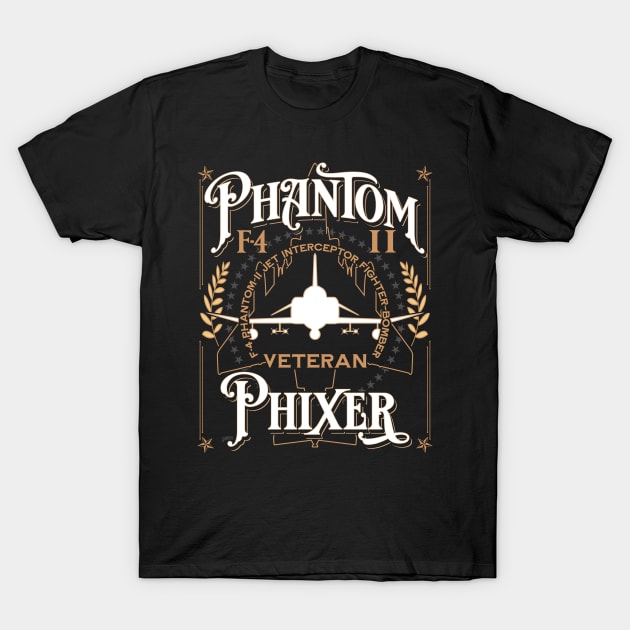 Phantom Phixer F-4 Phantom II Aircraft Maintainer Veteran T-Shirt by hobrath